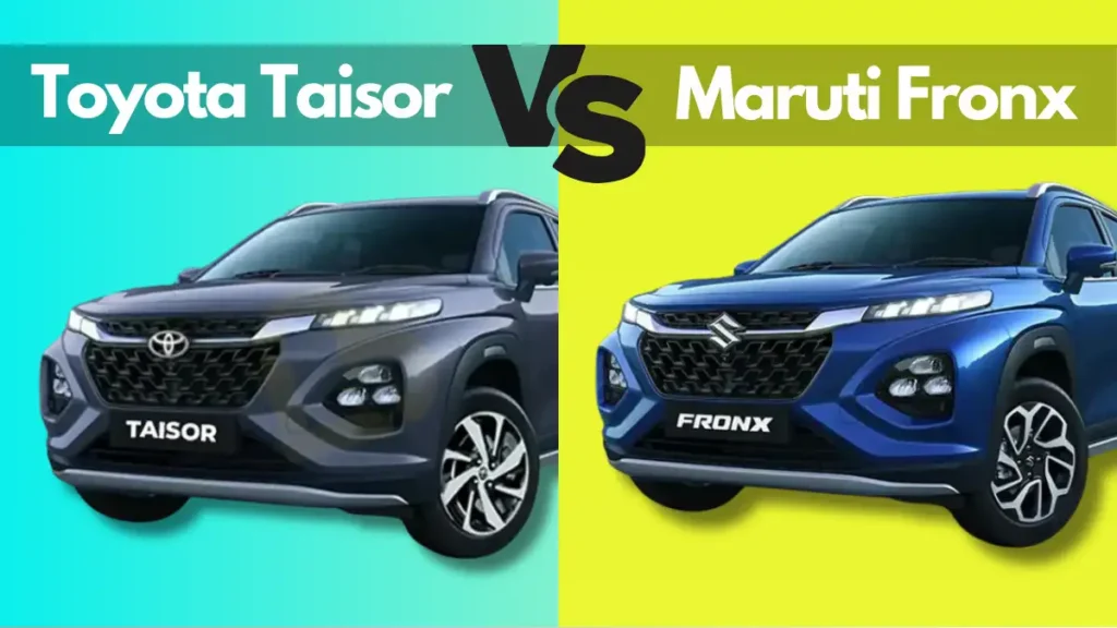 Toyota Taisor vs Fronx
